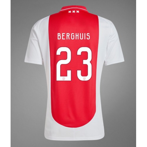 Fotbalové Dres Ajax Steven Berghuis #23 Domácí 2024-25 Krátký Rukáv